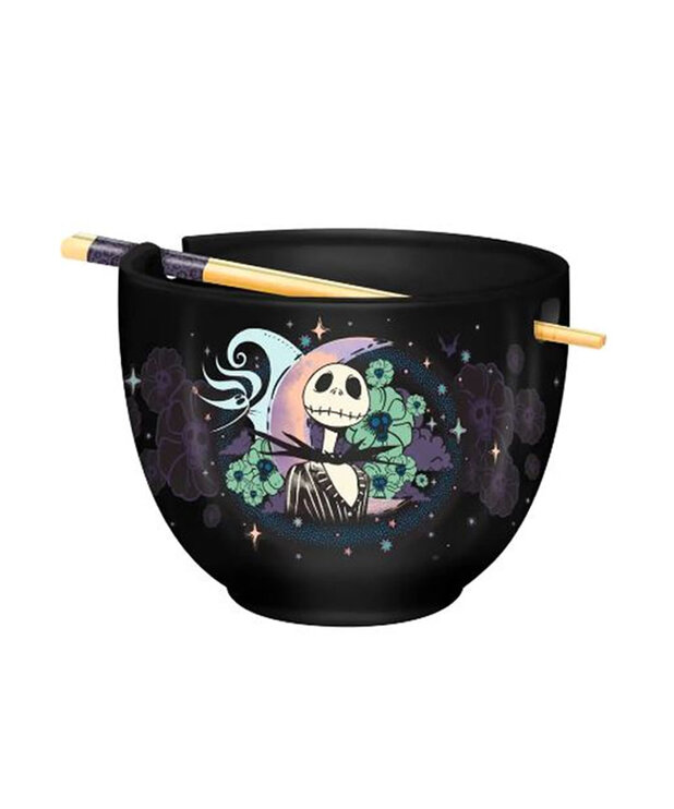 Bowl with Chopstick ( The Nightmare Before Christmas ) Jack Starry Night