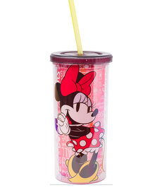 Acrylic Bottle with Strawhat ( Disney ) Minnie Mouse Rockin