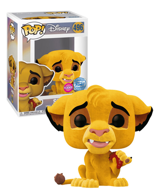 Funko Simba Flocked 496 ( Disney Lion King ) Funko Pop