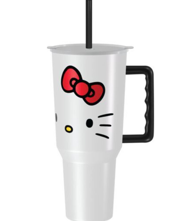 Transport Mug With Lid and Straw ( Hello Kitty )