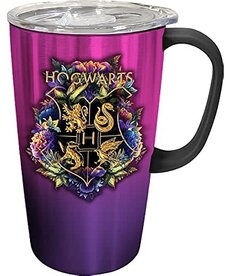 Tasse en Acier Inoxidable avec Couvercle ( Harry Potter ) Logo Hogwarts