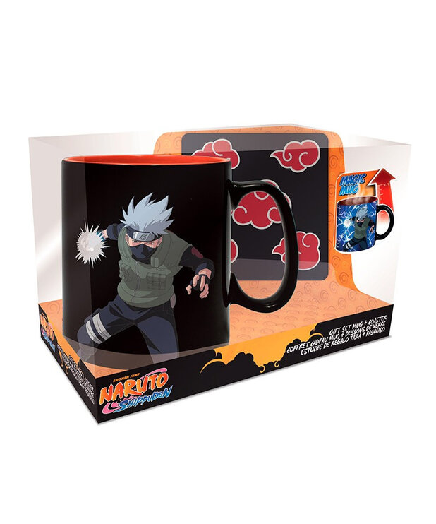 Gift Set Sharingan ( Naruto Shippuden ) Magic Mug / Coaster