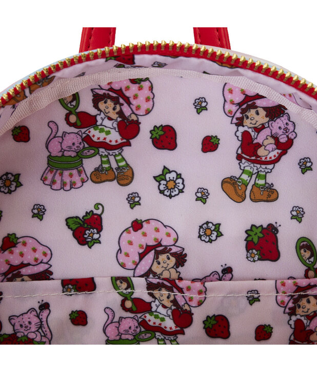 Loungefly Loungefly Mini Backpack ( Strawberry Shortcake ) Denim & Strawberries