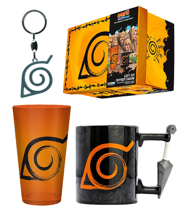 Gift Bundle ( Naruto Shippuden ) Glass / Mug / Keychain