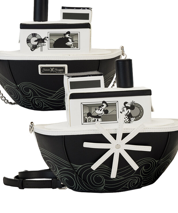 Loungefly Sac à Main Loungefly & Épinglette ( Disney ) Steamboat Willie