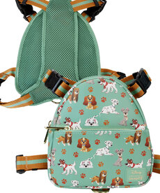Loungefly Loungefly Dog Backpack with Harness ( Disney ) The Dogs of Disney ( Medium )