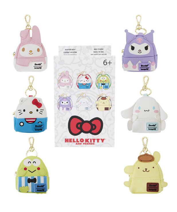 Loungefly Mystery Mini Backpack Keychain ( Sanrio ) Hello Kitty and Friends