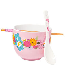 Ceramic Bowl with Chopsticks & Spoon ( Care Bears )