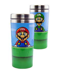 15 oz. Travel Mug ( Super Mario ) Mario & Luigi