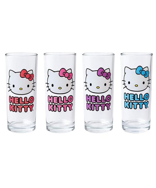 Ensemble de verres ( Hello Kitty ) Couleurs variées