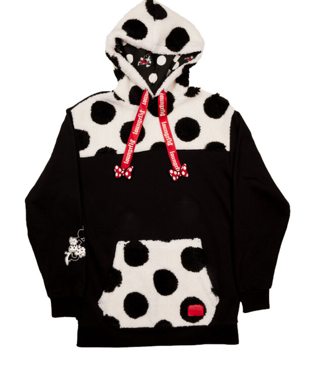 Loungefly Loungefly Hoodie ( Disney ) Minnie Mouse Sherpa Dot