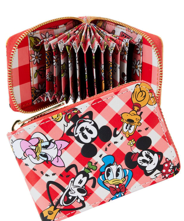 Loungefly Porte-Cartes Accordéon Loungefly ( Disney ) Mickey & Minnie Panier de Pique-Nique ( ATL )