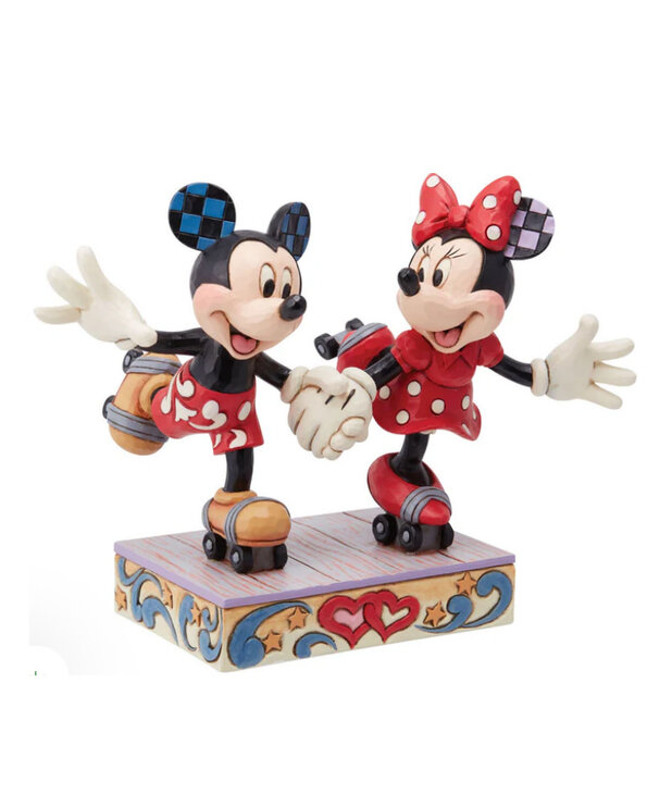 Disney traditions Mickey & Minnie ''Patinage en Amoureux'' ( Disney ) Figurine Disney Traditions