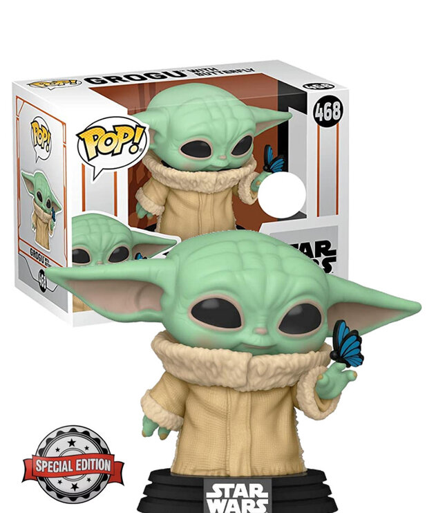 Funko Grogu With Butterfly 468 ( Star Wars ) Funko Pop