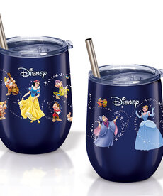 Bradford Exchange Duo de Verres avec Couvercle Bradford Exchange ( Disney ) Cendrillon & Blanche-Neige ( ATL )