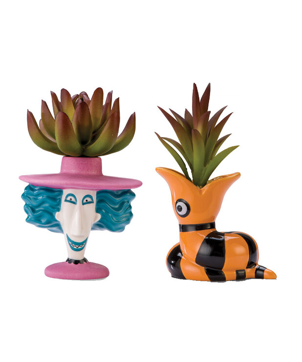 Bradford Exchange Duo de Pots de Plante Bradford Exchange (  The Nightmare Before Christmas ) Shock & Serpent