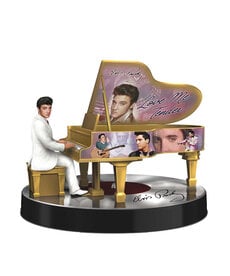 Bradford Exchange Figurine Musical Bradford Exchange ( Elvis Presley ) Elvis Love me Tender Grand Piano ( ATL )