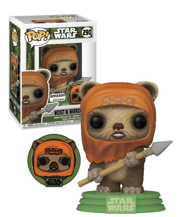 Funko Wicket w/ Pin 290 ( Star Wars ) Funko Pop ( JP ) *Web*