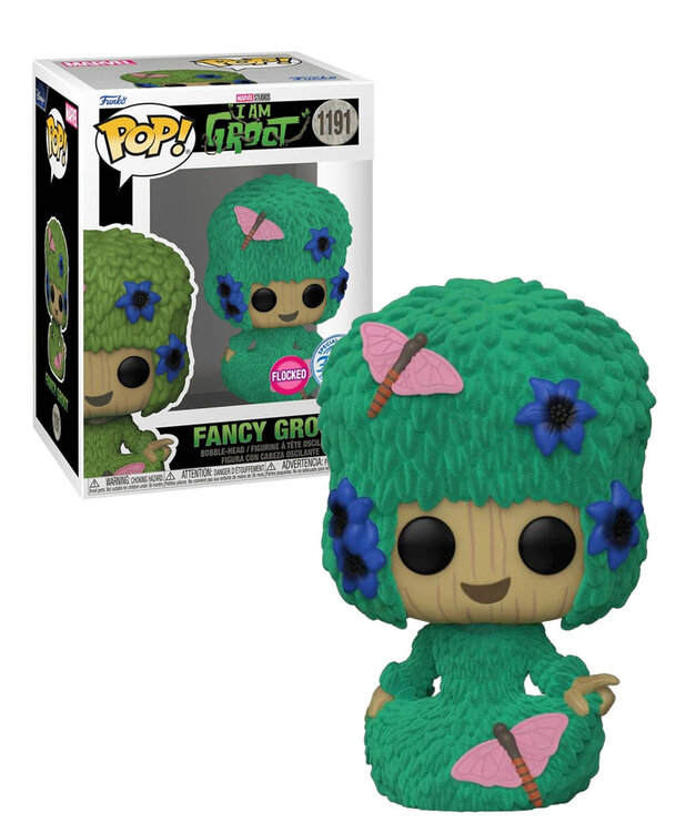 Funko Fancy Groot Flocked 1191 ( I Am Groot ) Funko Pop ( JP ) *Web*