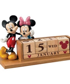 Bradford Exchange Mickey & Minnie Calendrier en Bois ( Disney ) Figurine Bradford Exchange ( ATL )