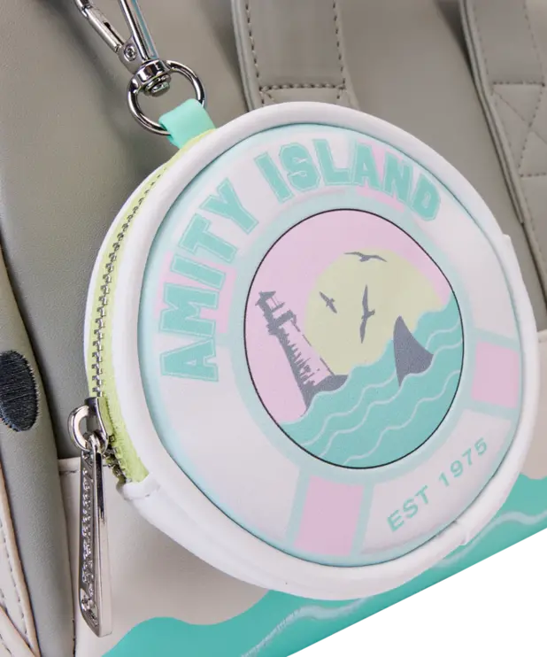 Loungefly Sac à Main Loungefly ( Jaws ) Avec Mini Pochette pour Monnaie