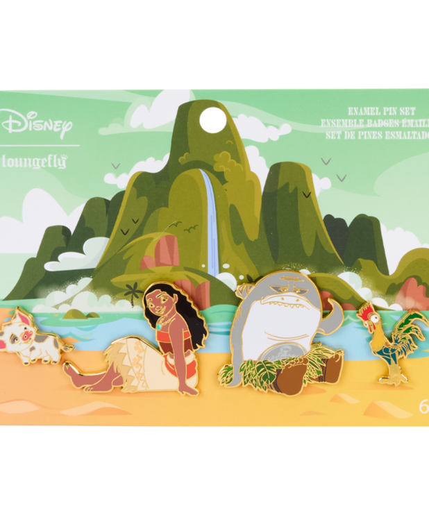 Loungefly Ensemble d'Épinglettes Loungefly ( Disney ) Moana et ses Amis