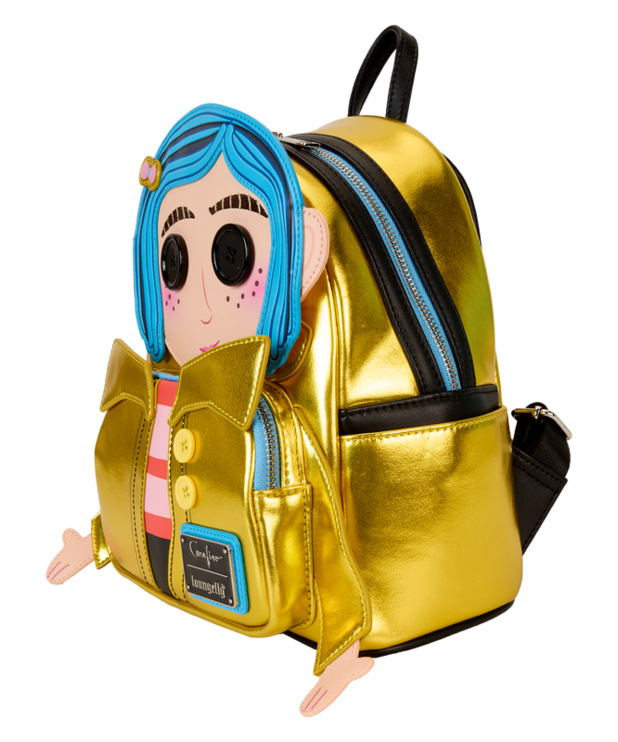 Loungefly Mini Sac à Dos Loungefly ( Laika ) Coraline 15ième Ann.