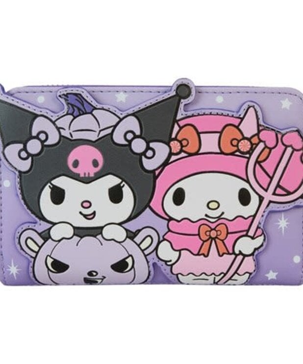 Loungefly Portefeuille Loungefly ( Sanrio ) Kuromi et Melody Halloween