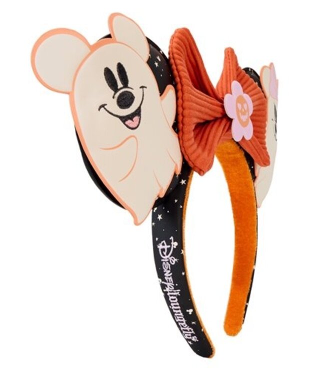 Loungefly Passe pour Cheveux qui Illumine dans le Noir Loungefly ( Disney ) Mickey & Minnie Fantôme ( ATL )