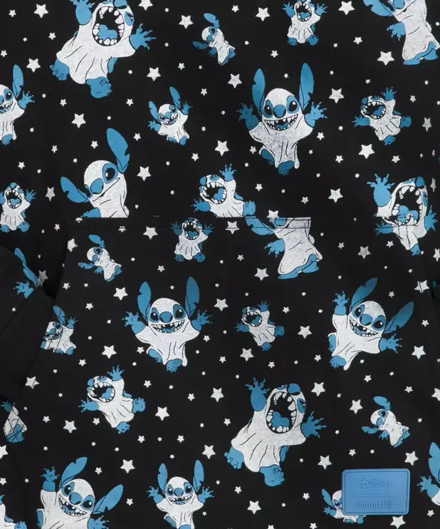 Loungefly Chandail à Capuchon qui Illumine dans le Noir Loungefly ( Disney ) Stitch Fantôme