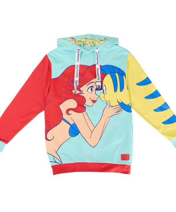 Loungefly Loungefly Hoodie ( Disney ) Ariel & Flounder