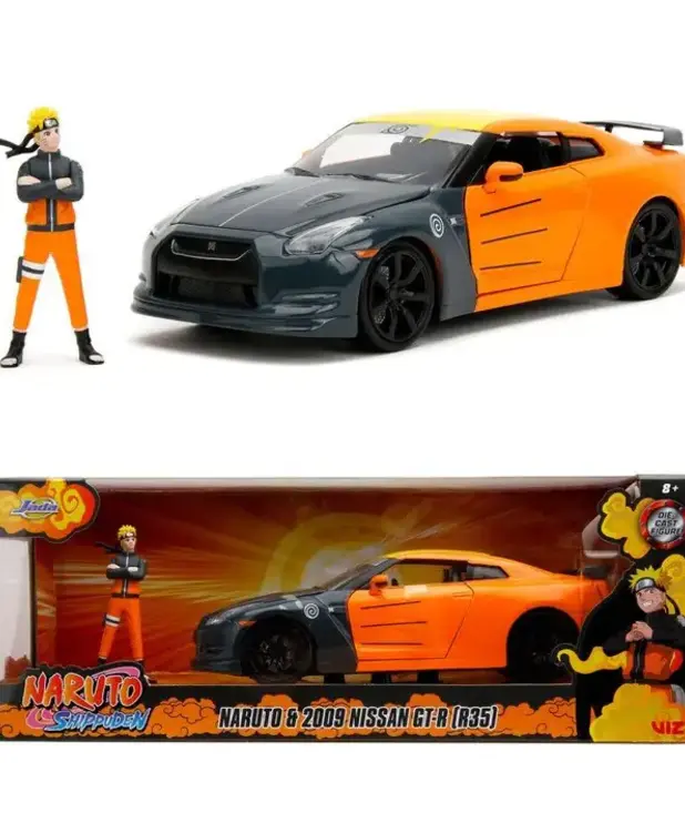 Naruto & 2009 Nissan GT-R ( Voiture de Collection 1:24 ) ( ATL )