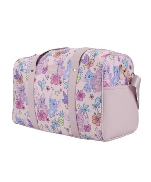 Grand Sac de Voyage en Nylon ( Disney ) Stitch & Angel