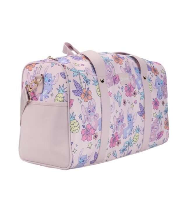 Grand Sac de Voyage en Nylon ( Disney ) Stitch & Angel