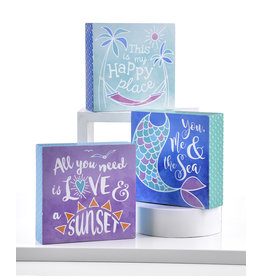 海滨语录书桌座组合