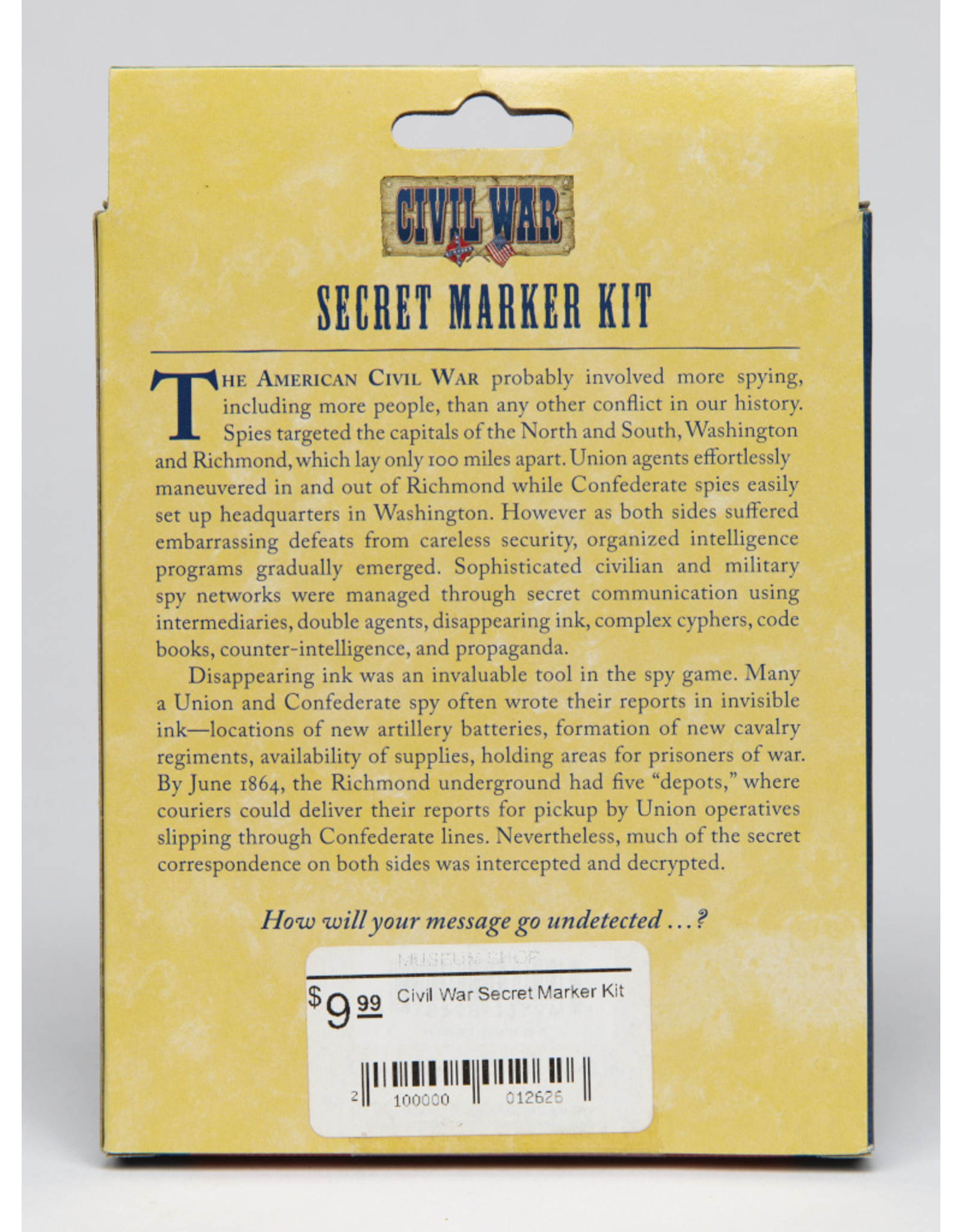 Civil War Secret Marker Kit