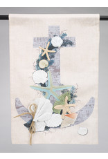 海岸圣诞锚衬花园旗