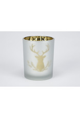 金属森林图标玻璃烛台大