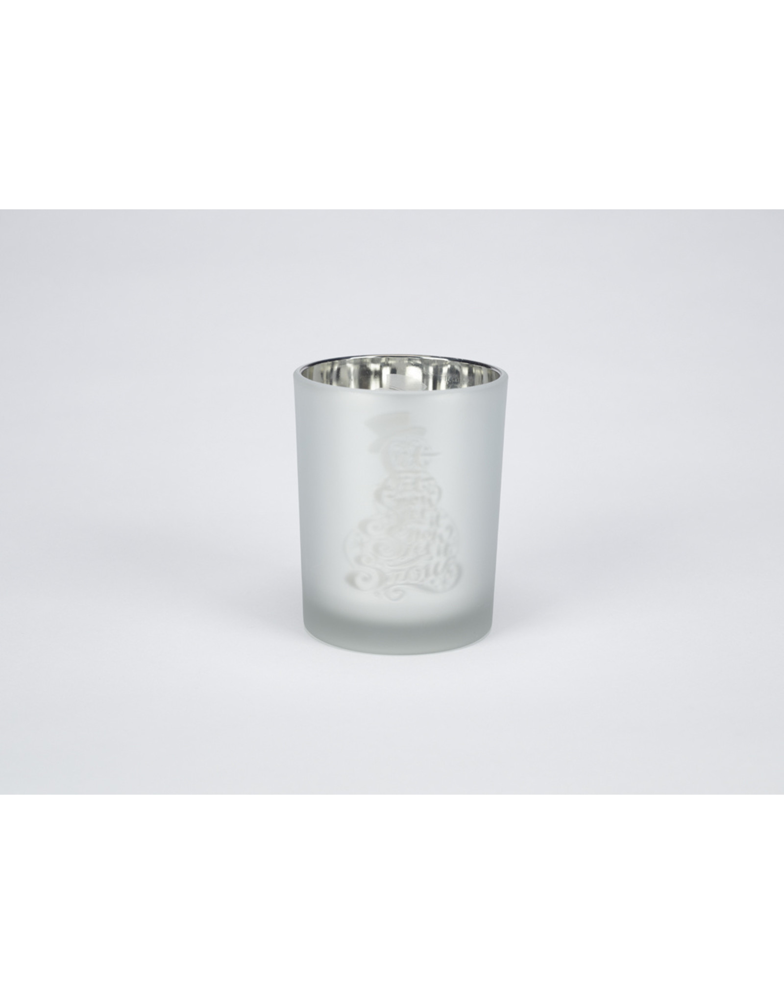 冬季图标玻璃烛台大