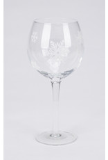 磨砂雪花高脚酒杯