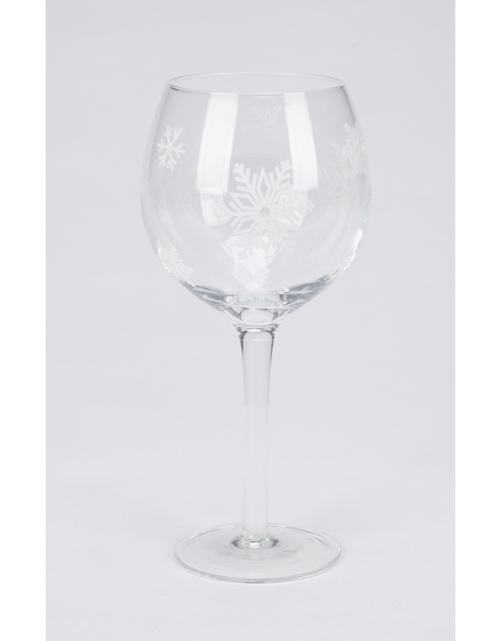 磨砂雪花高脚酒杯