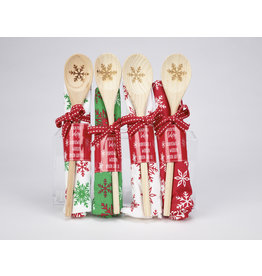 冬季毛巾和木勺礼品套装