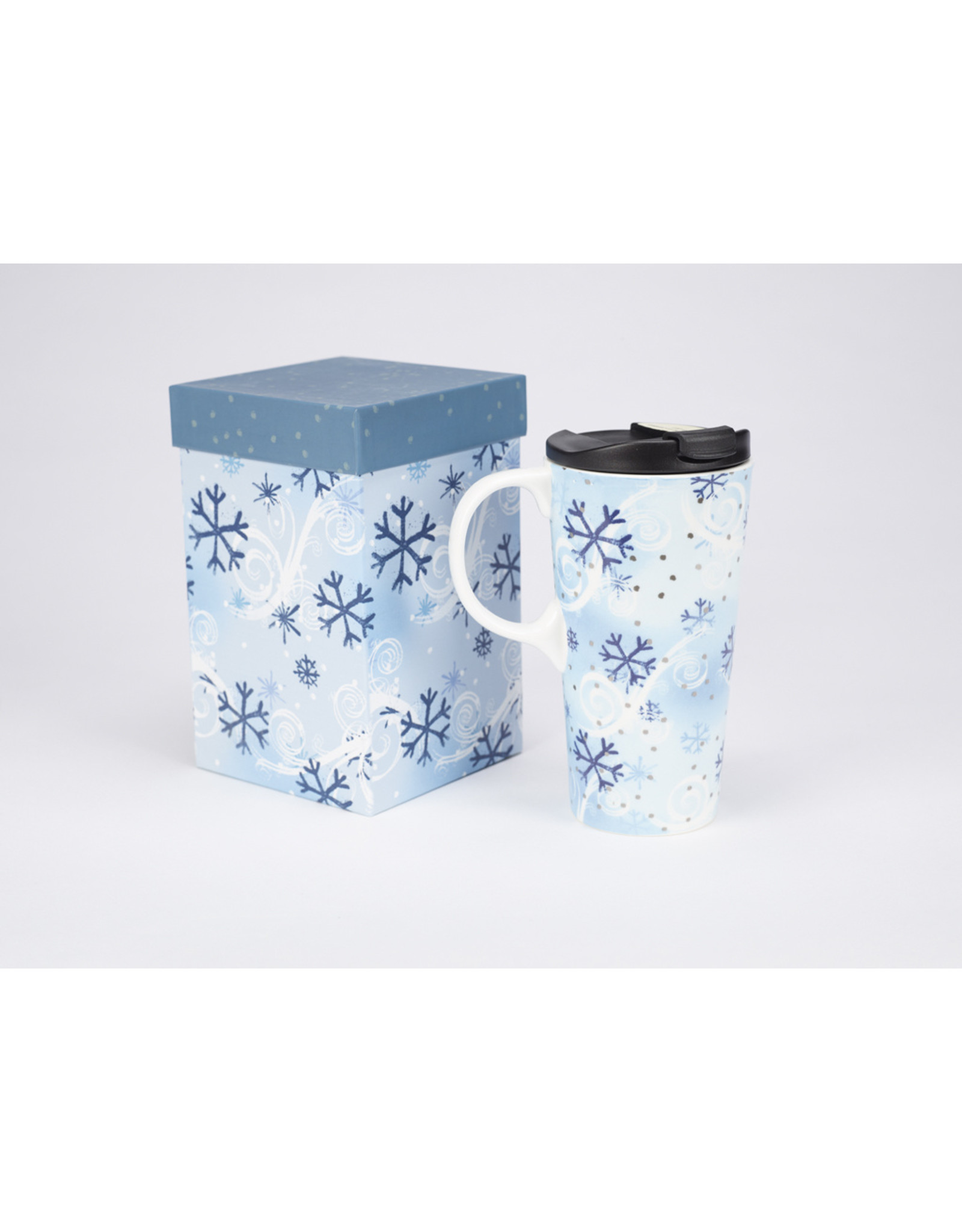陶瓷旅行杯“冬天降雪”