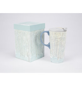 陶瓷旅行杯“桦木林”