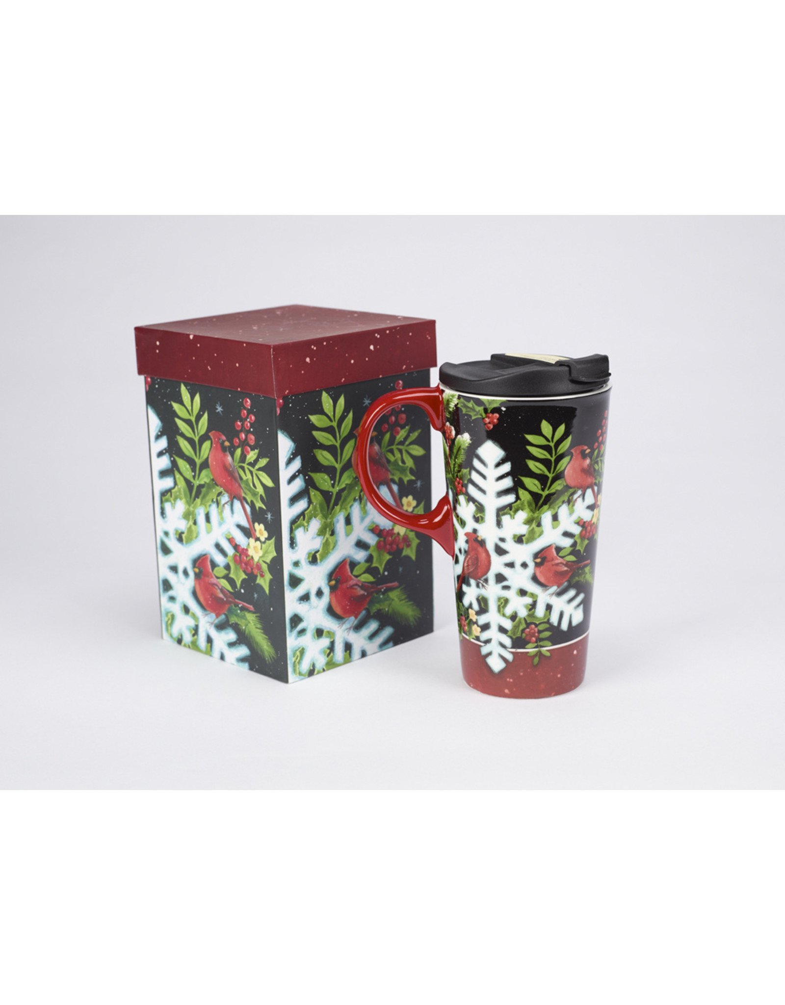 陶瓷旅行杯“红衣主教雪花”