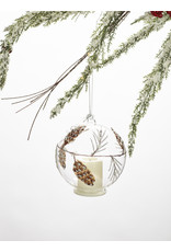 玻璃松果LED茶灯装饰