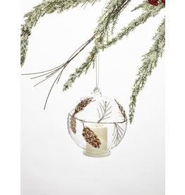 玻璃松果LED茶灯装饰