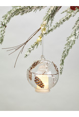 玻璃松果LED茶灯装饰