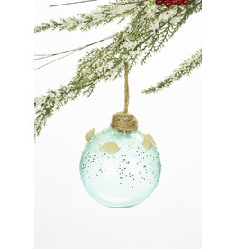 玻璃海岸装饰w/贝壳