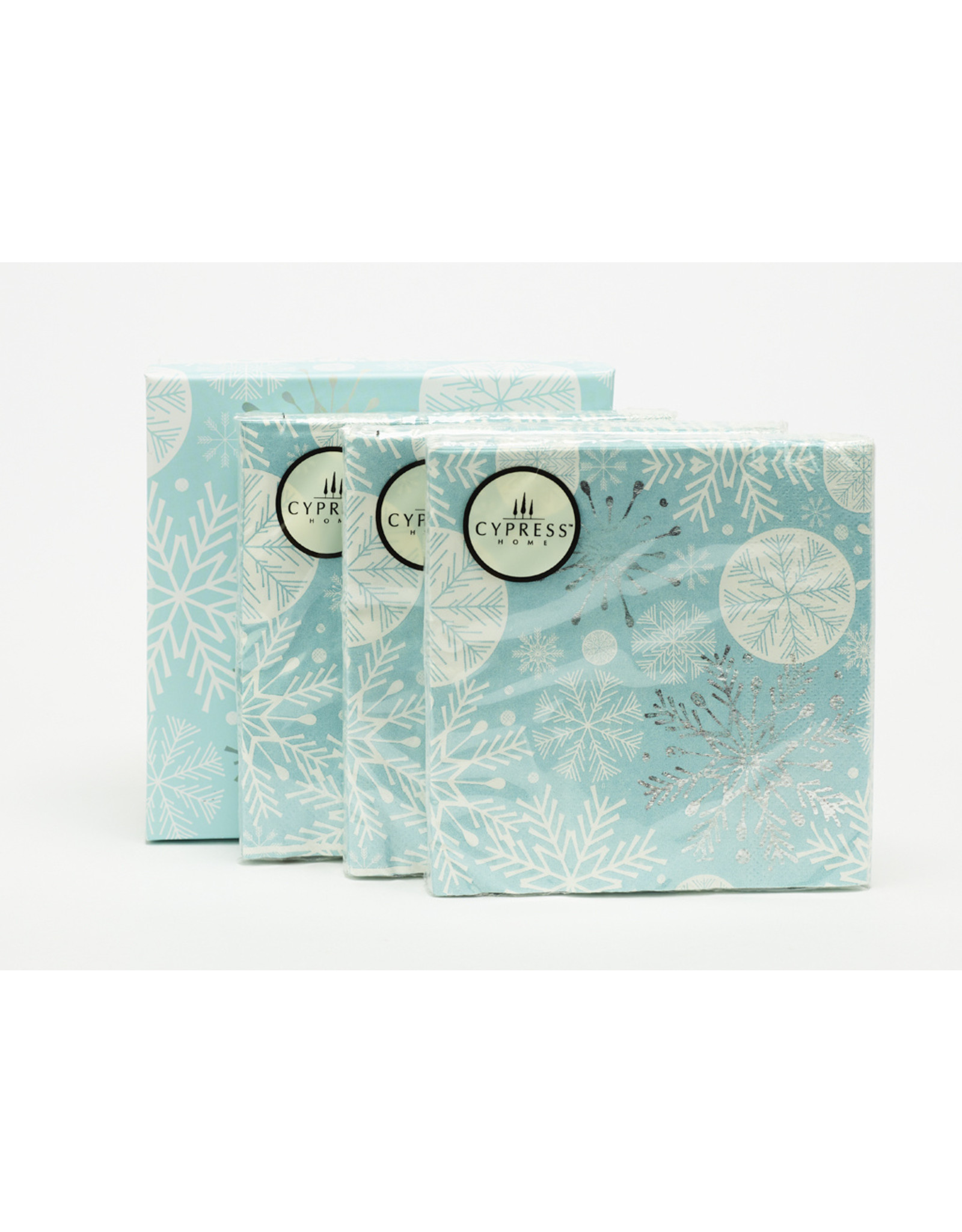 盒装60计数鸡尾酒餐巾雪花